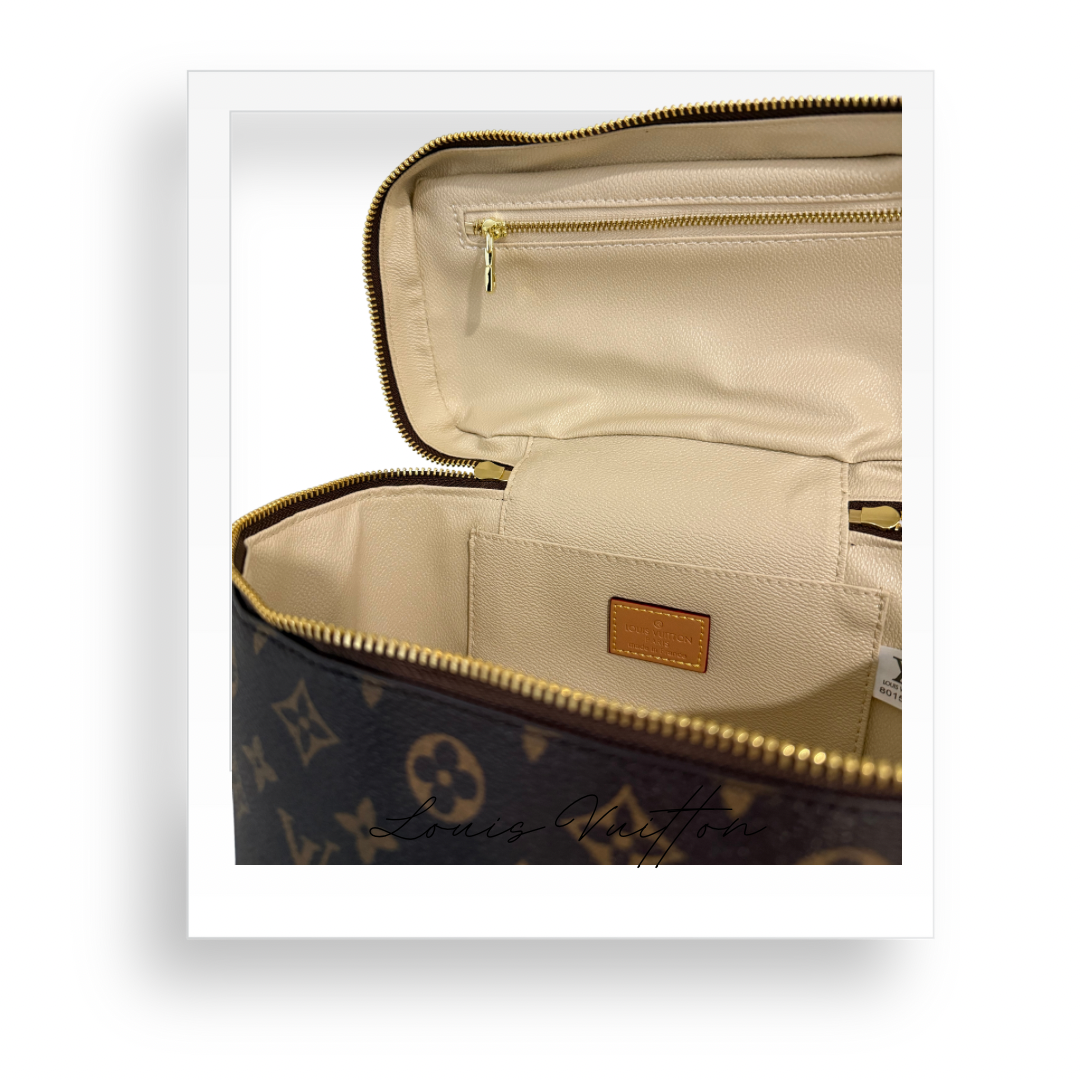 Large Brown Toiletries Bag