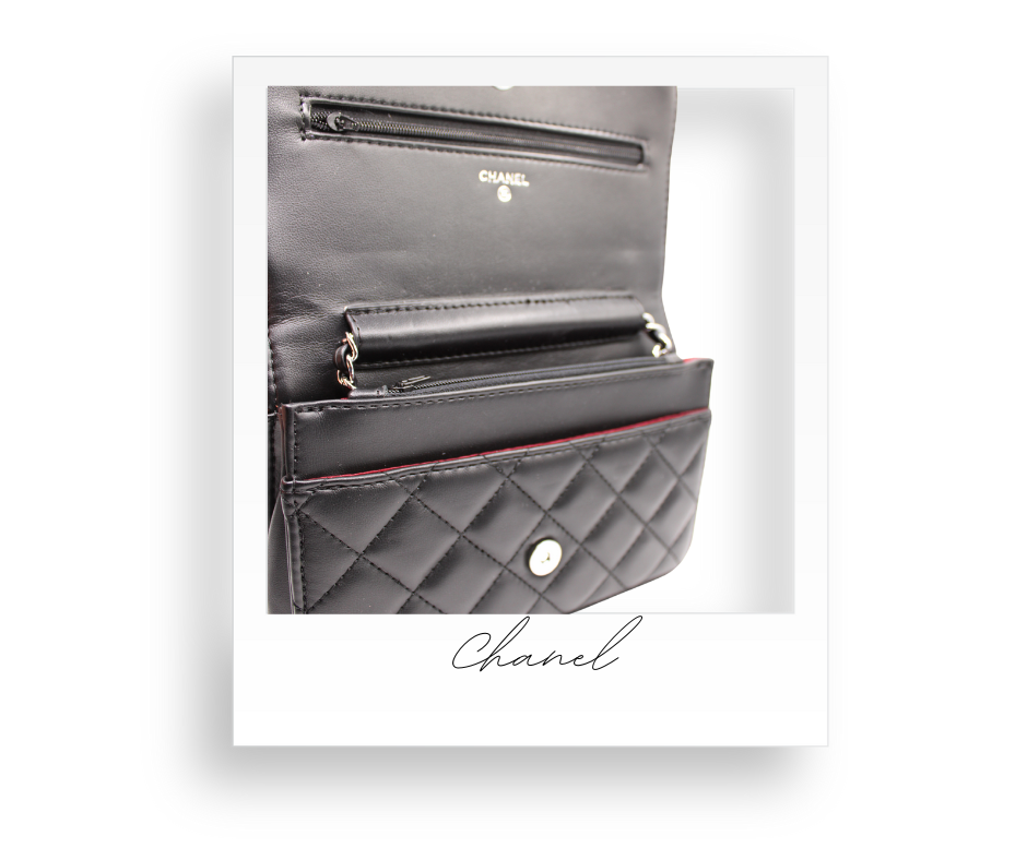 Black and Silver Clutch with Optional Strap