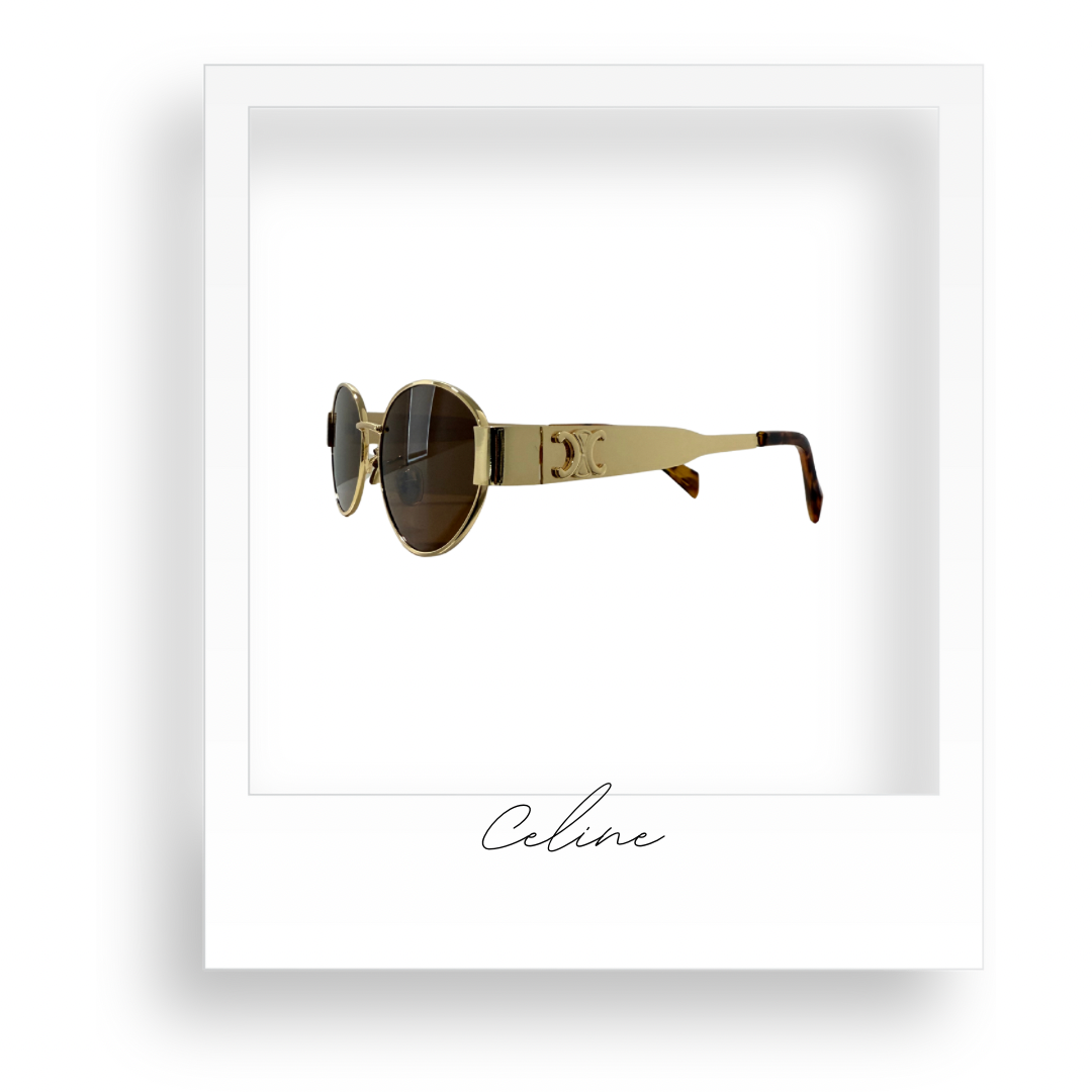 Brown and Gold Sunglasses