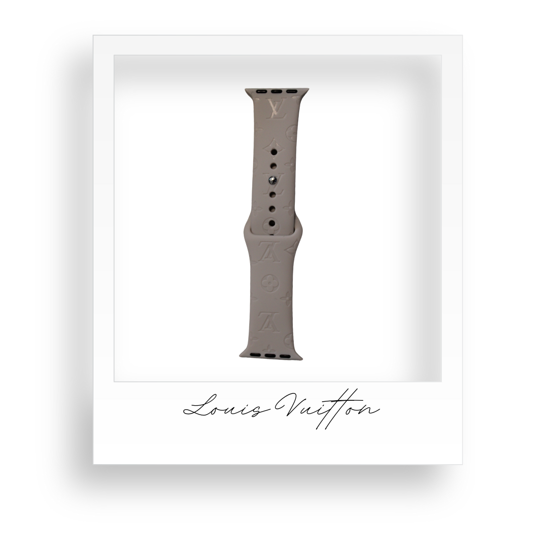 Light Grey Embossed Apple Watch Strap 38mm/40mm/41mm