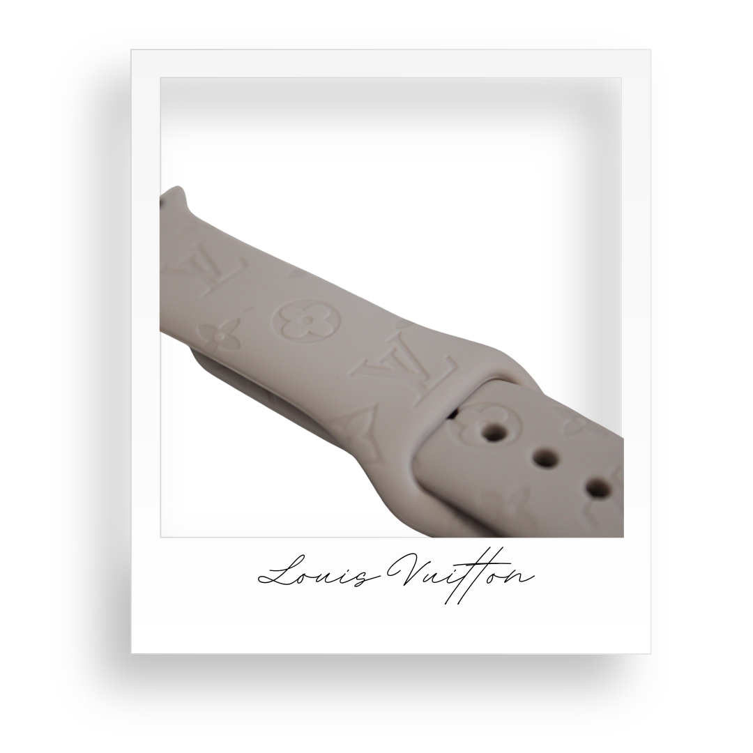Light Grey Embossed Apple Watch Strap 38mm/40mm/41mm