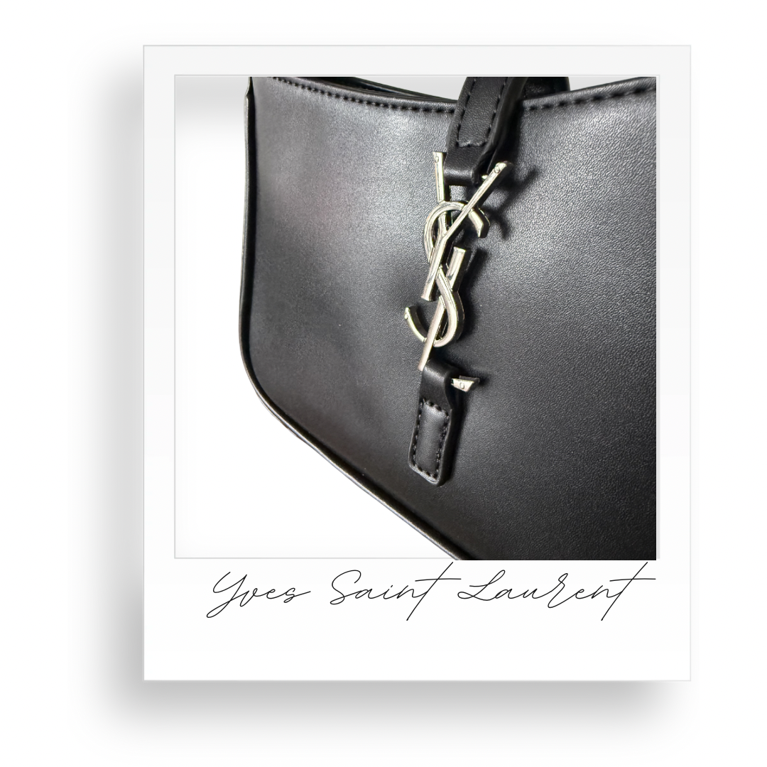 Black Purse with Silver Hardware