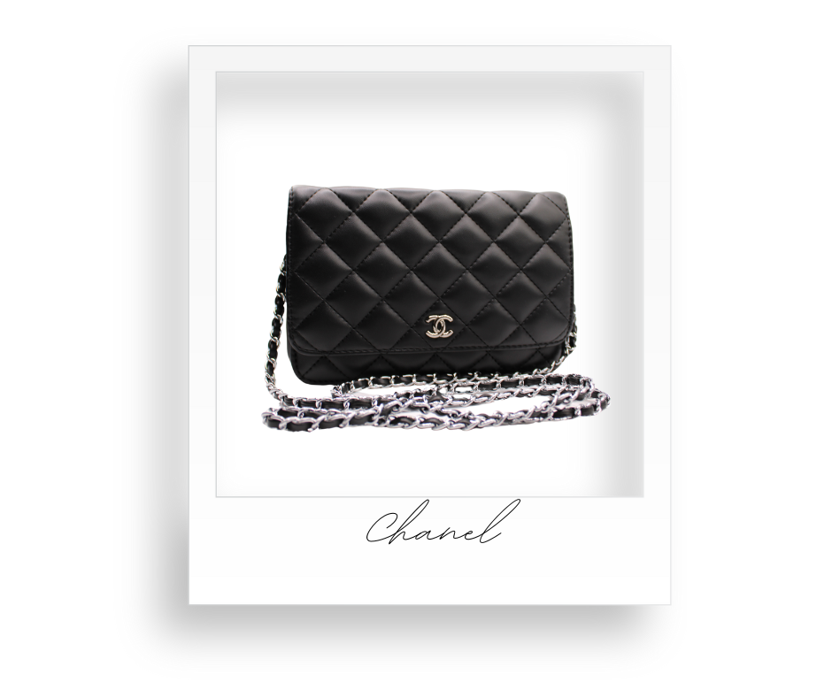 Black and Silver Clutch with Optional Strap