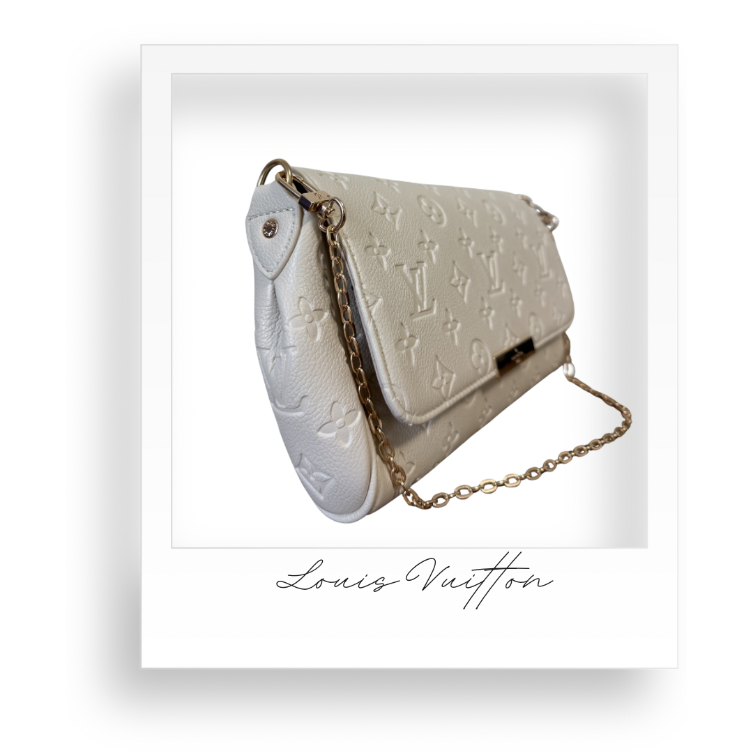 White Embossed Crossbody Purse