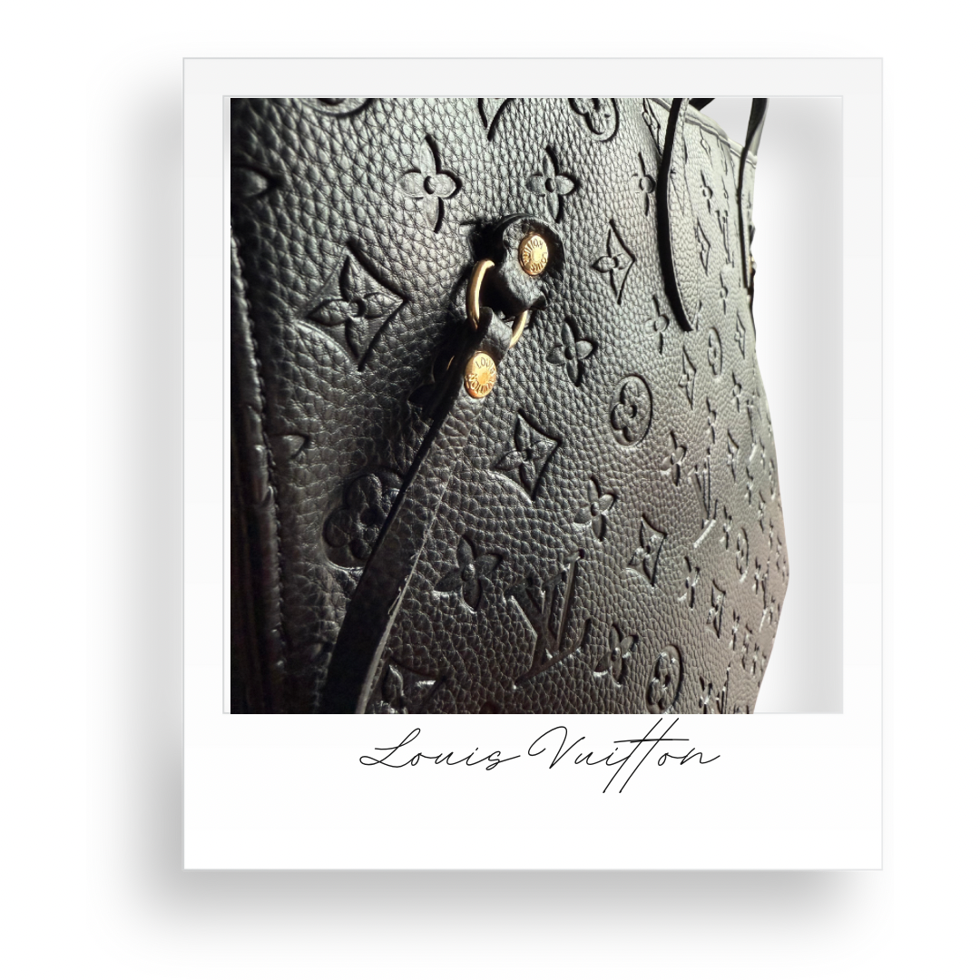 Black Embossed Purse with Wallet