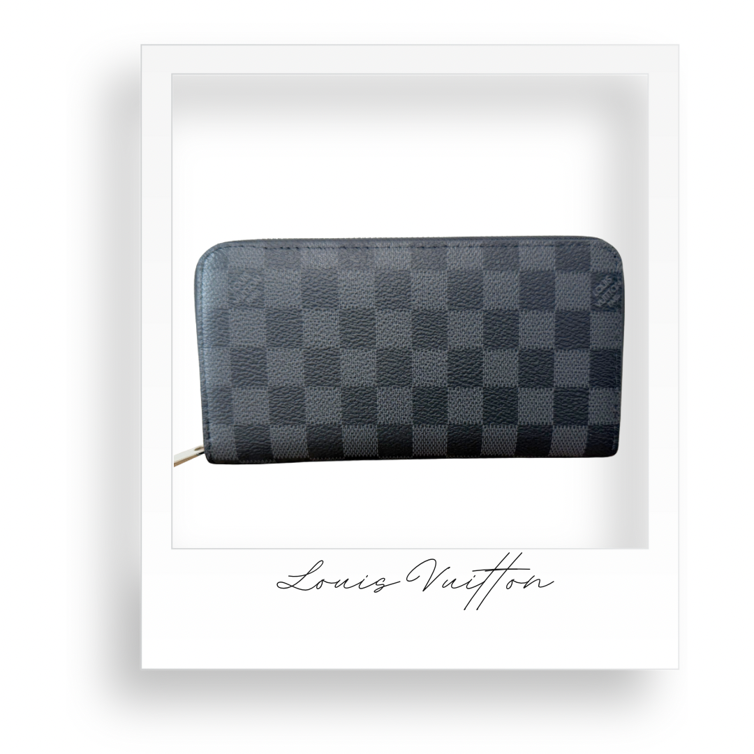 Black Checkered Wallet