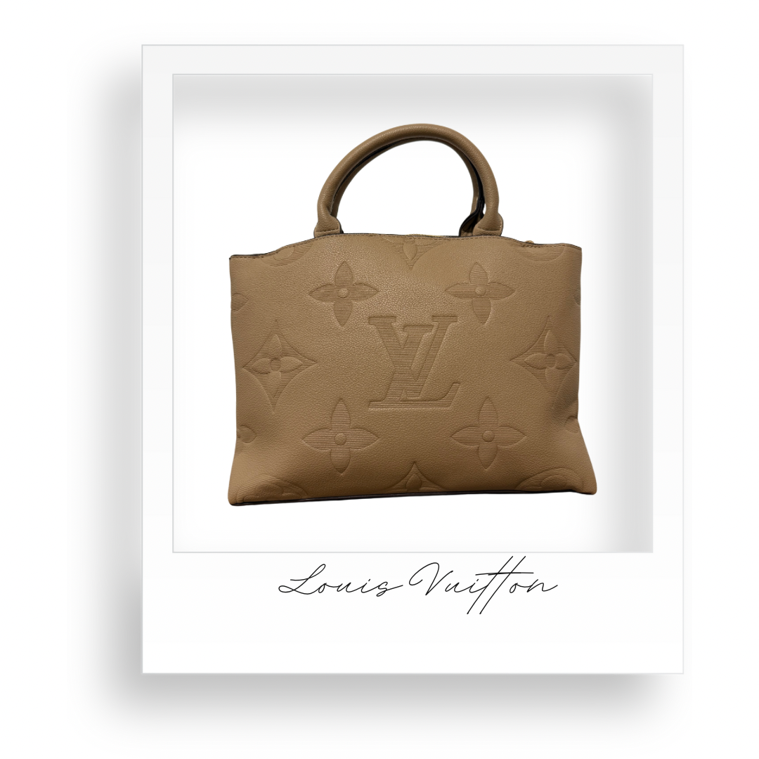 Beige Embossed Purse