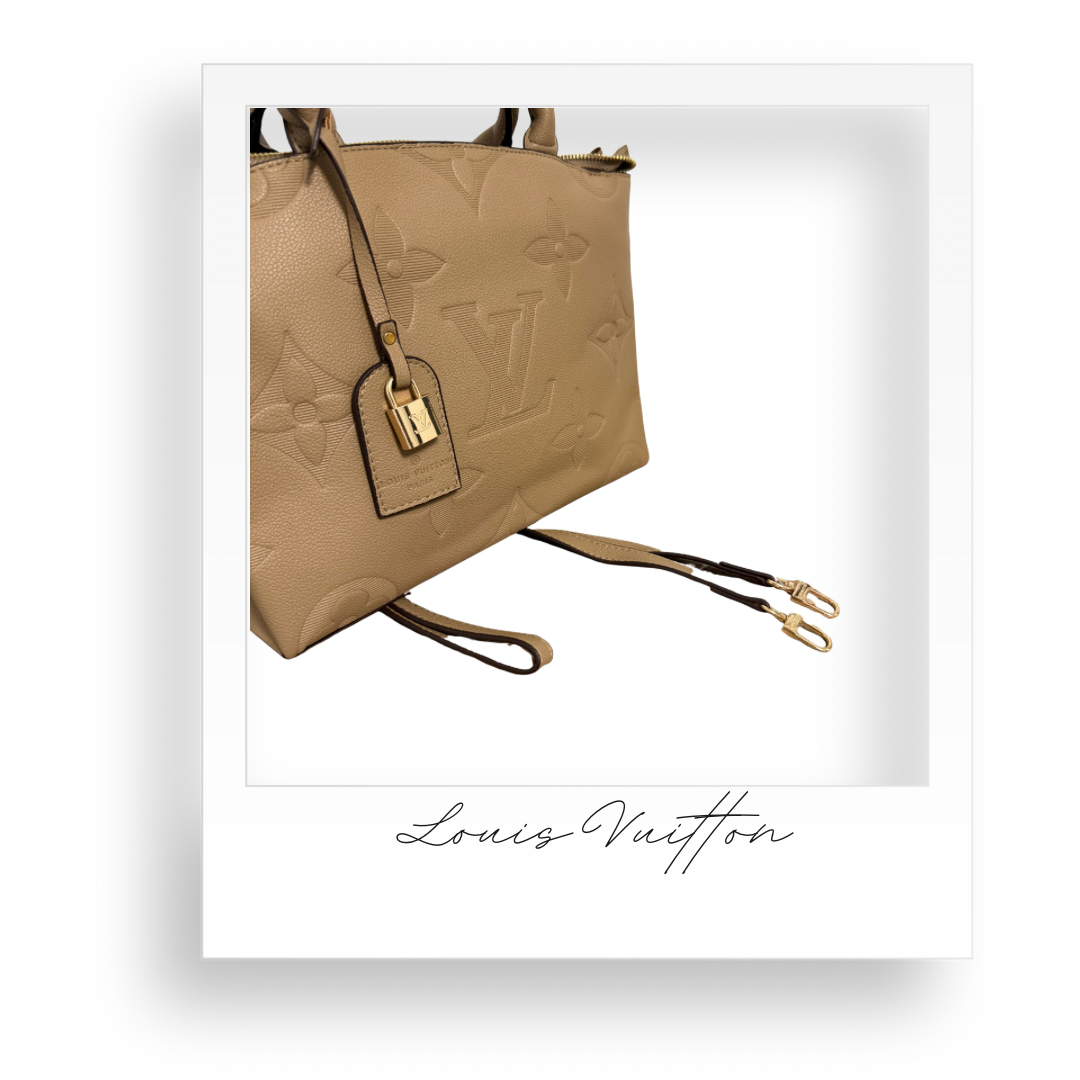 Beige Embossed Purse