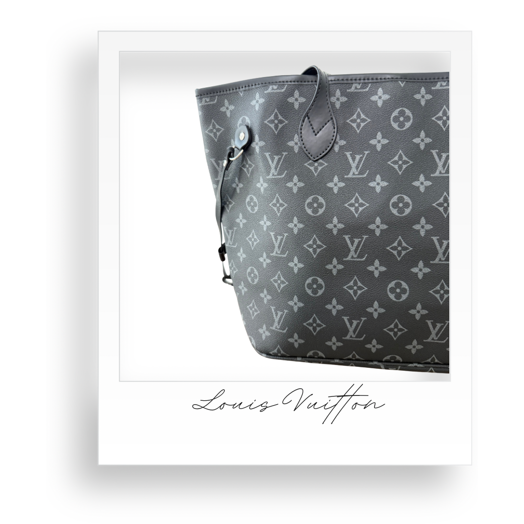Black and Grey Purse with Wallet