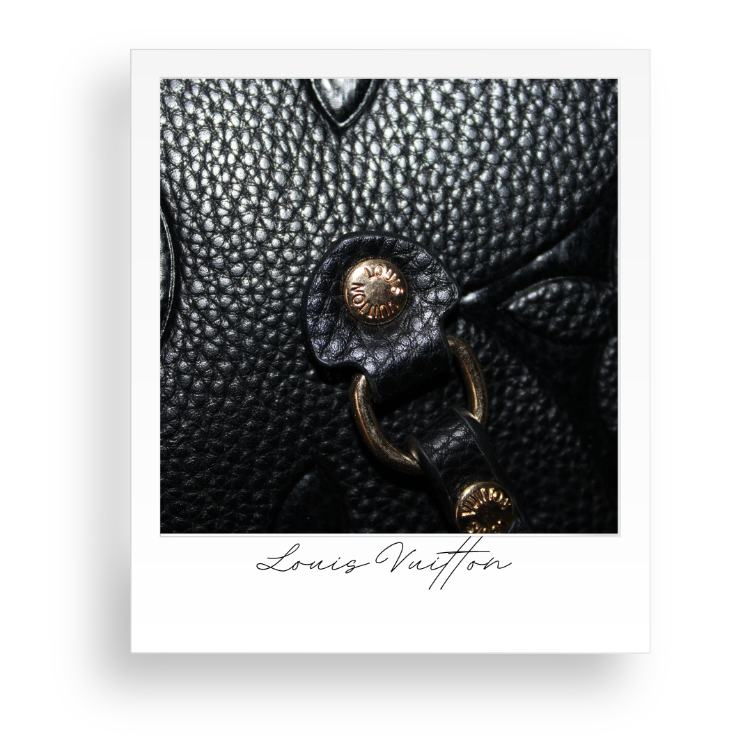 Black Embossed Purse with Wallet