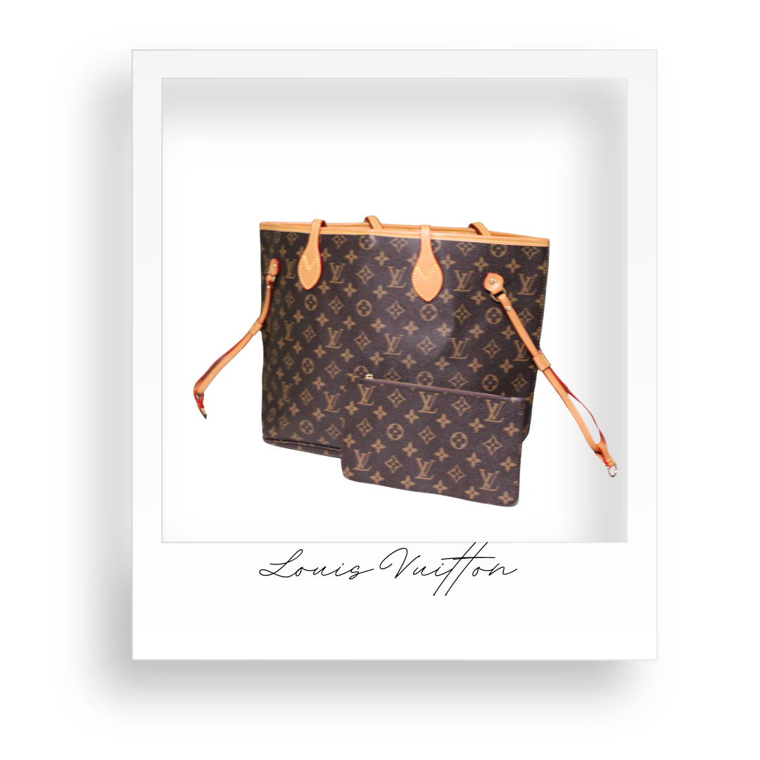 Brown Floral Purse and Wallet