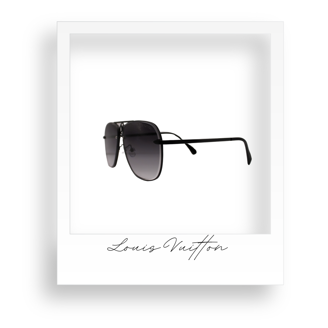 Black Aviator Sunglasses