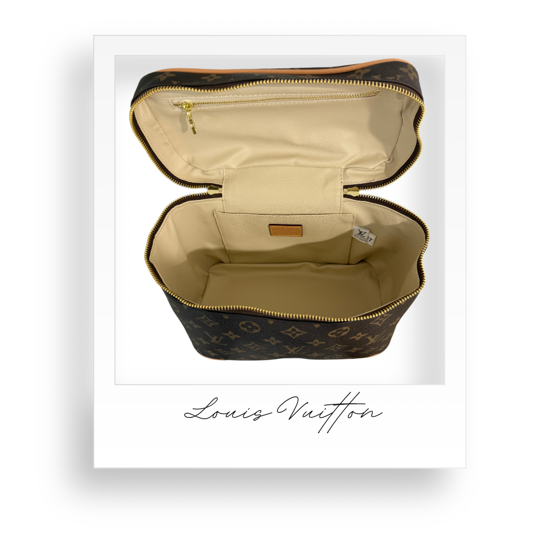 Large Brown Toiletries Bag
