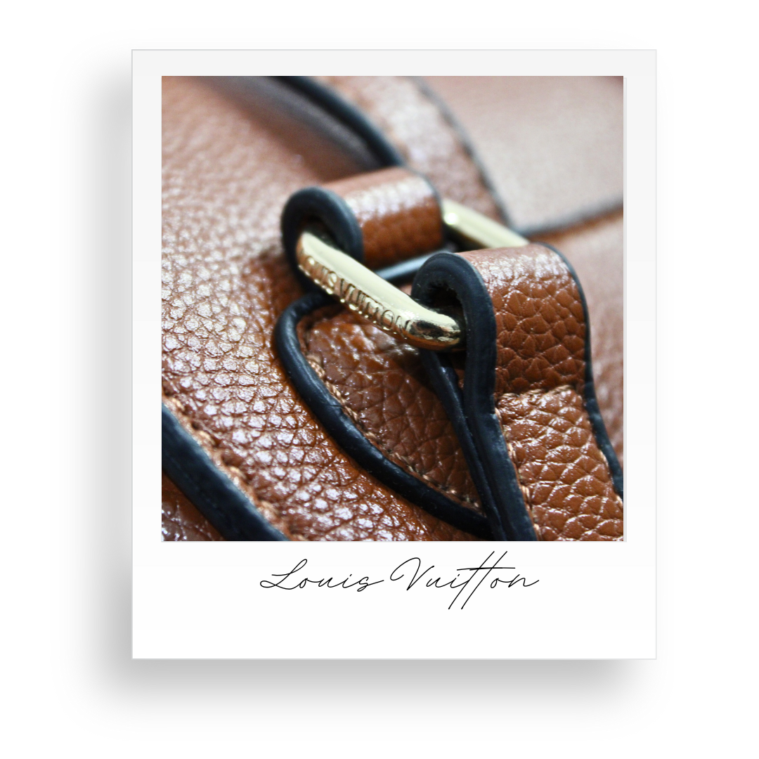 Camel Embossed Backpack Style Purse