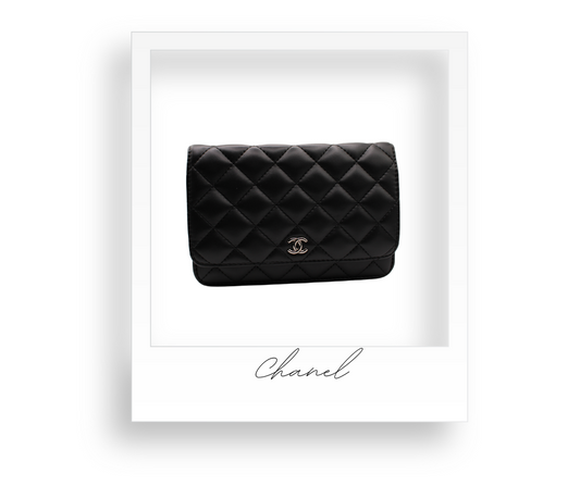 Black and Silver Clutch with Optional Strap