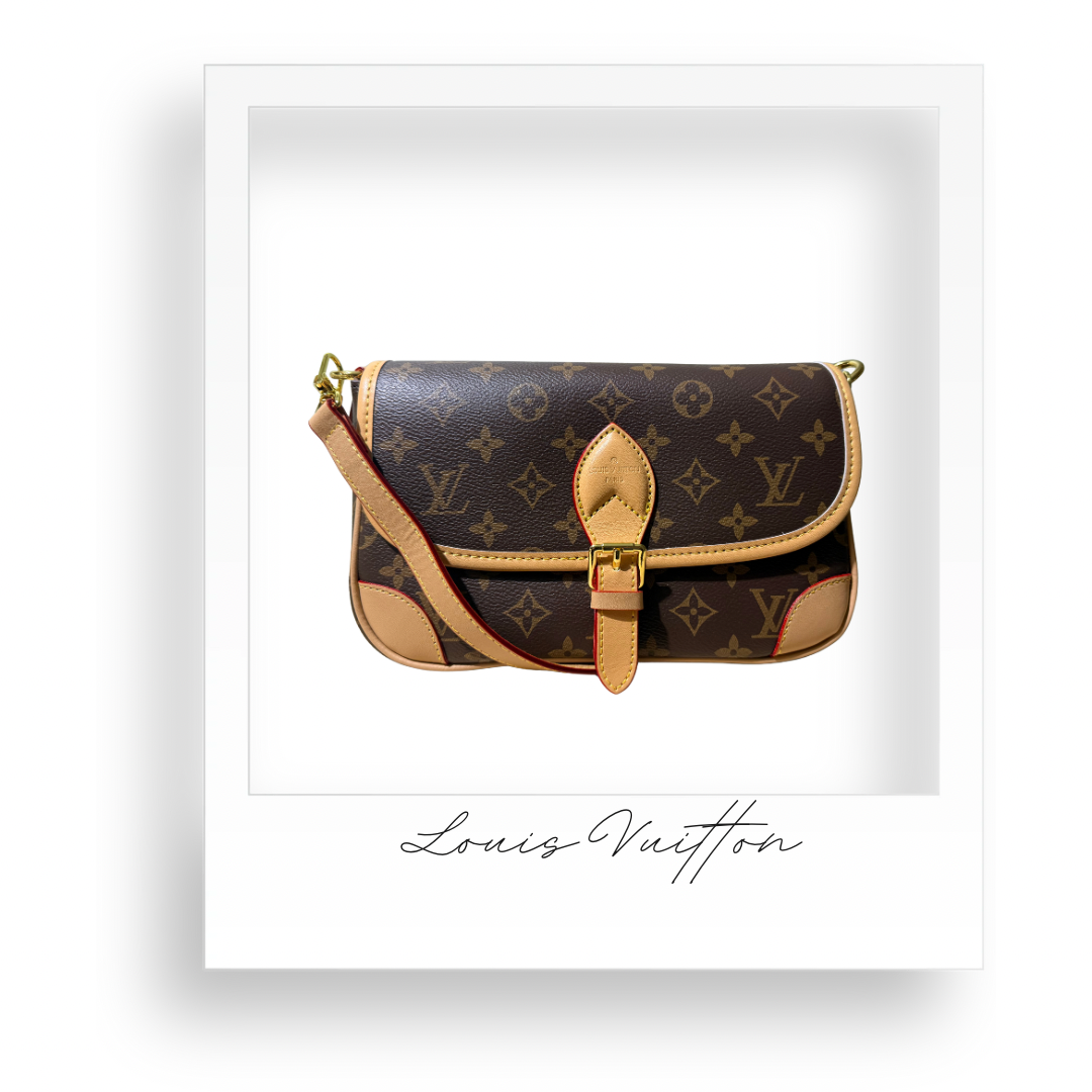 Brown Floral Purse