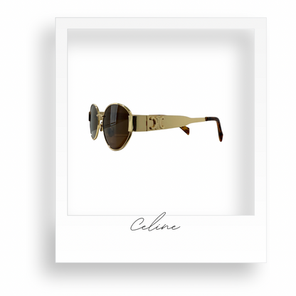 Brown and Gold Sunglasses