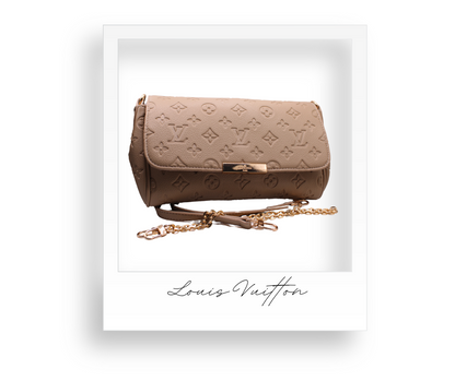 Tan Embossed Crossbody Purse