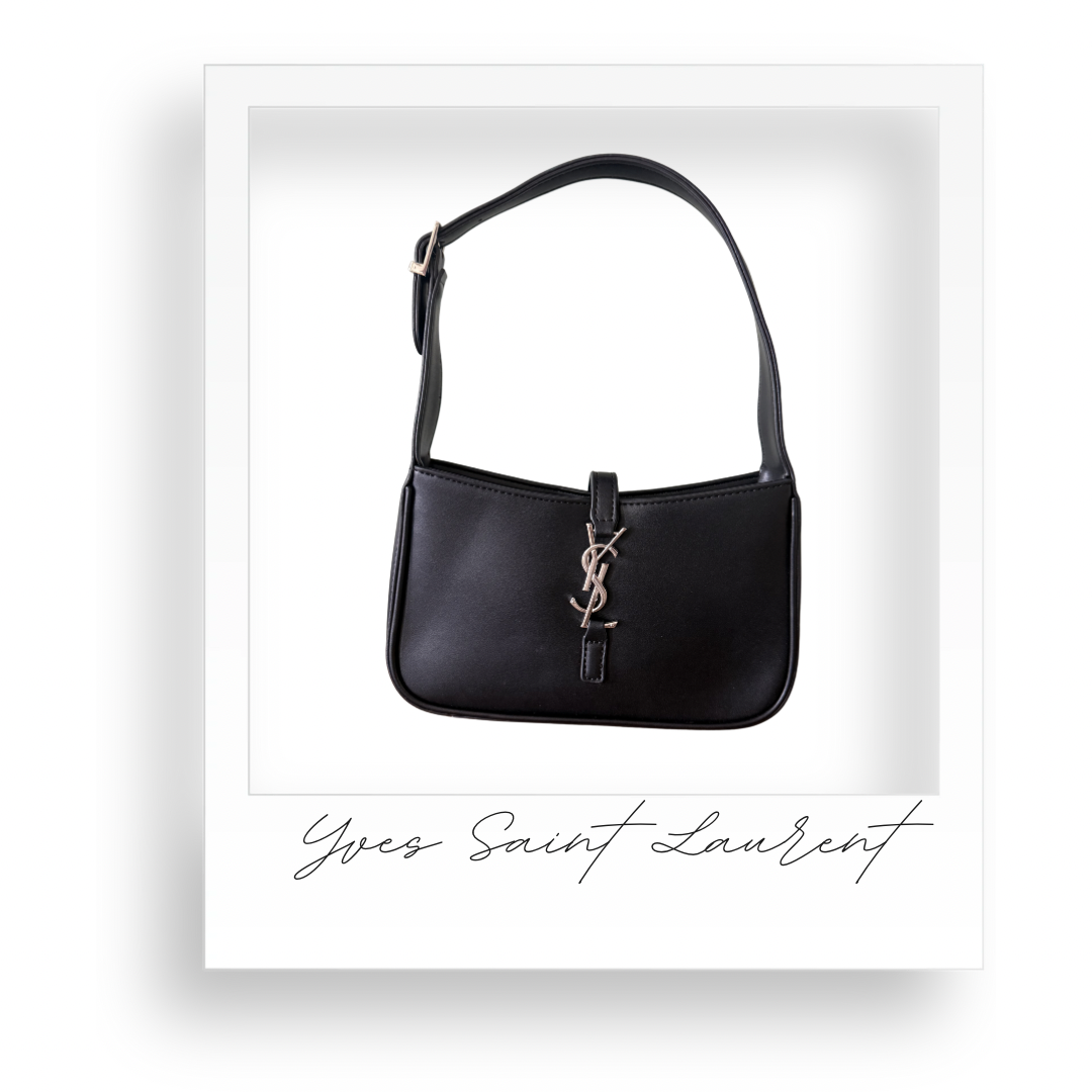 Black Purse with Silver Hardware