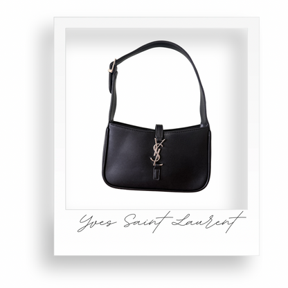 Black Purse with Silver Hardware
