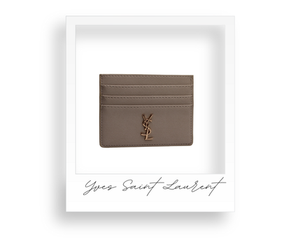 Beige Card Holder