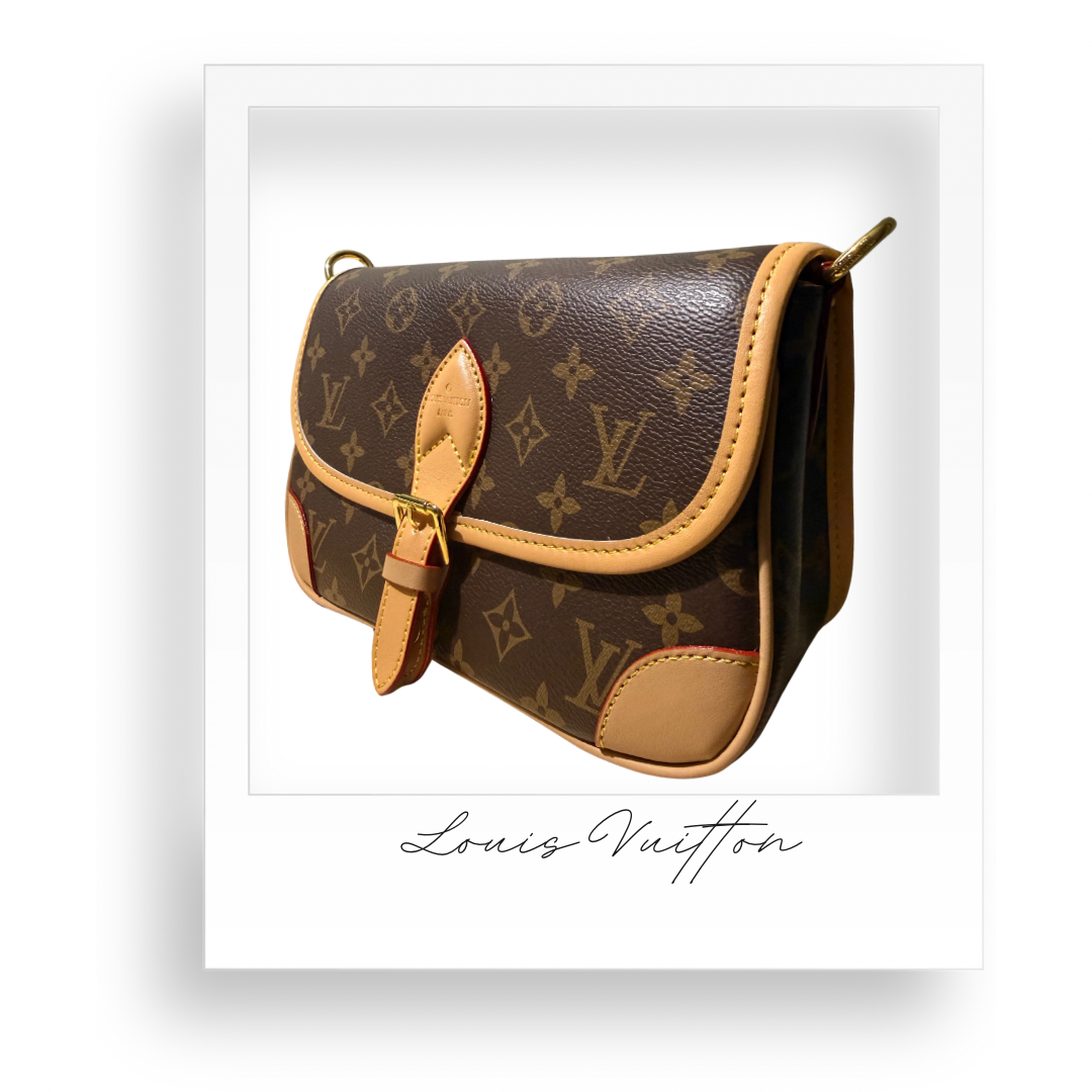 Brown Floral Purse