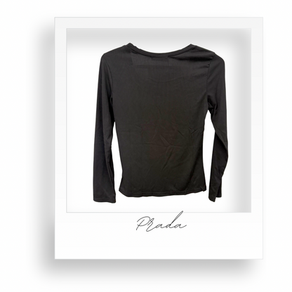 Black Ribbed Long Sleeve