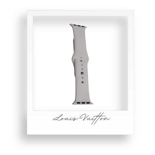 White Embossed Apple Watch Strap 38mm/40mm/41mm