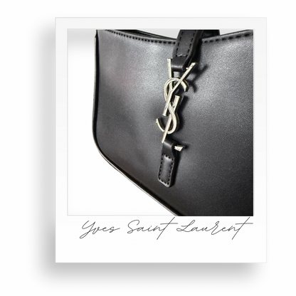 Black Purse with Silver Hardware
