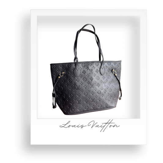 Black Embossed Purse with Wallet