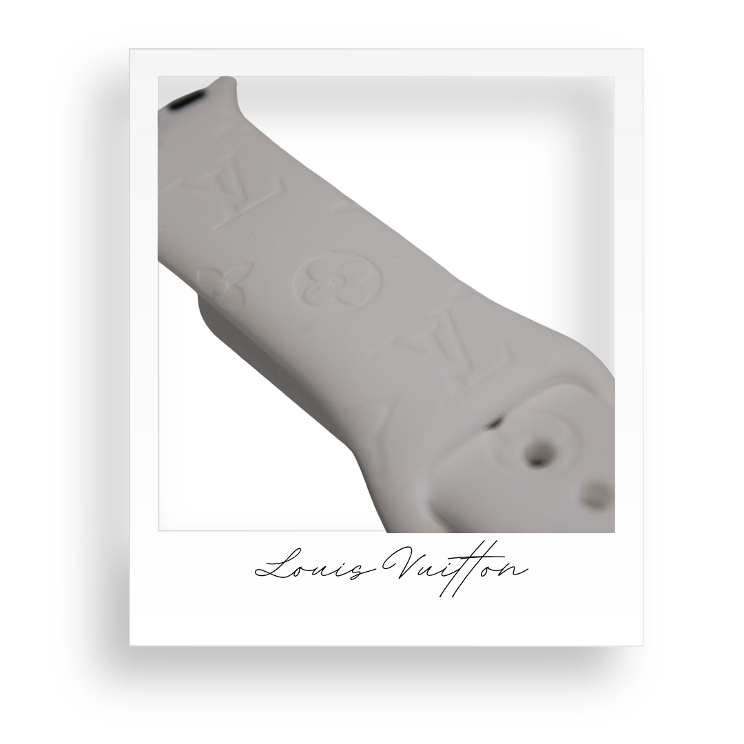 White Embossed Apple Watch Strap 38mm/40mm/41mm