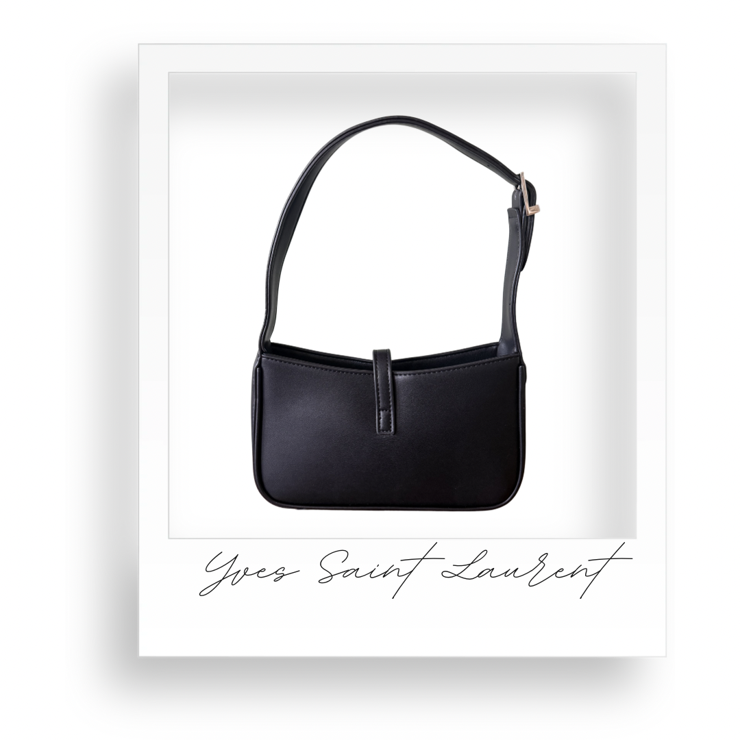 Black Purse with Silver Hardware