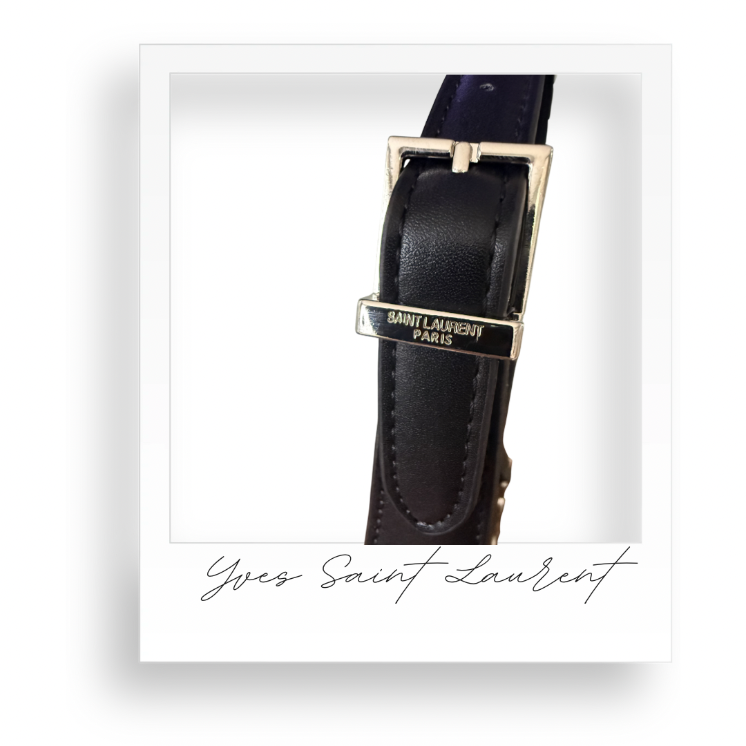 Black Purse with Silver Hardware
