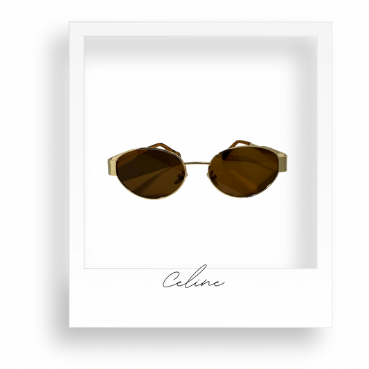 Brown and Gold Sunglasses