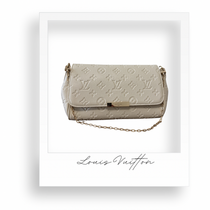 White Embossed Crossbody Purse