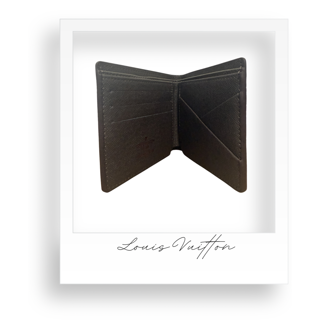 Men's Brown Checkered Wallet