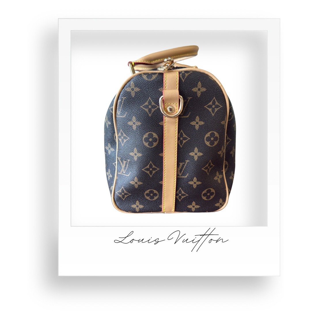 Brown Floral Handbag