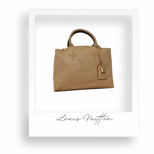 Beige Embossed Purse