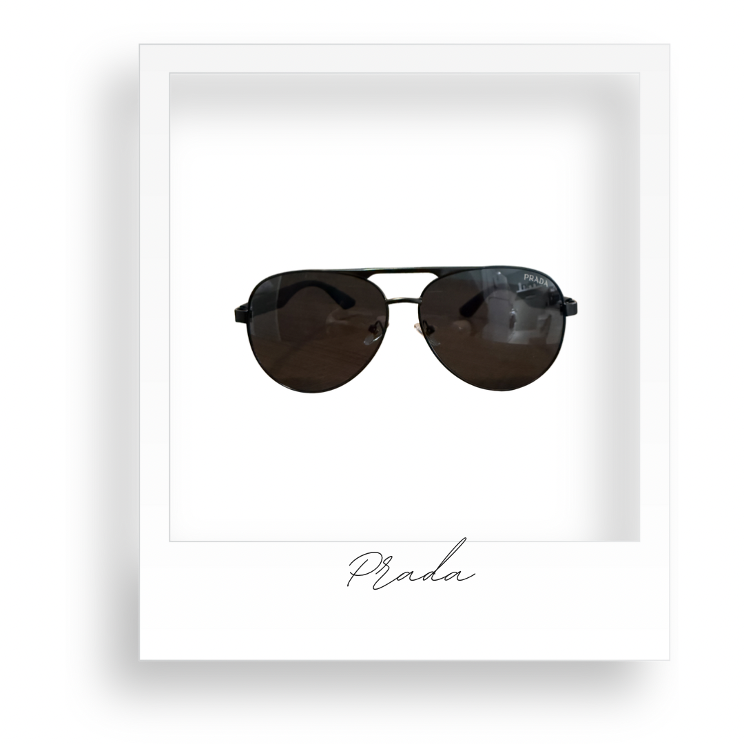 Black Aviator Sunglasses