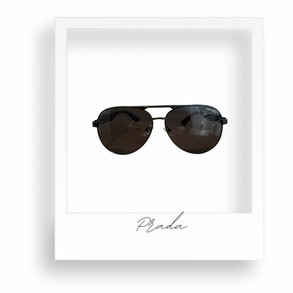 Black Aviator Sunglasses