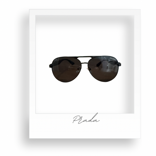 Black Aviator Sunglasses