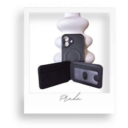 Black Mag Phone Case with Card Holder
